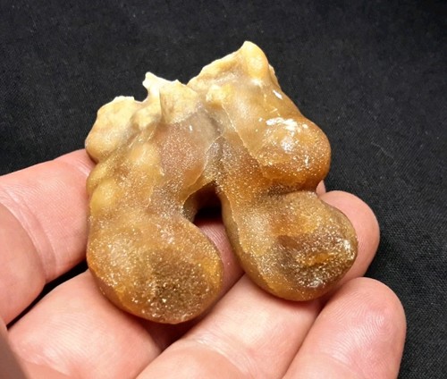 Orange aragonite stalactite - 2",